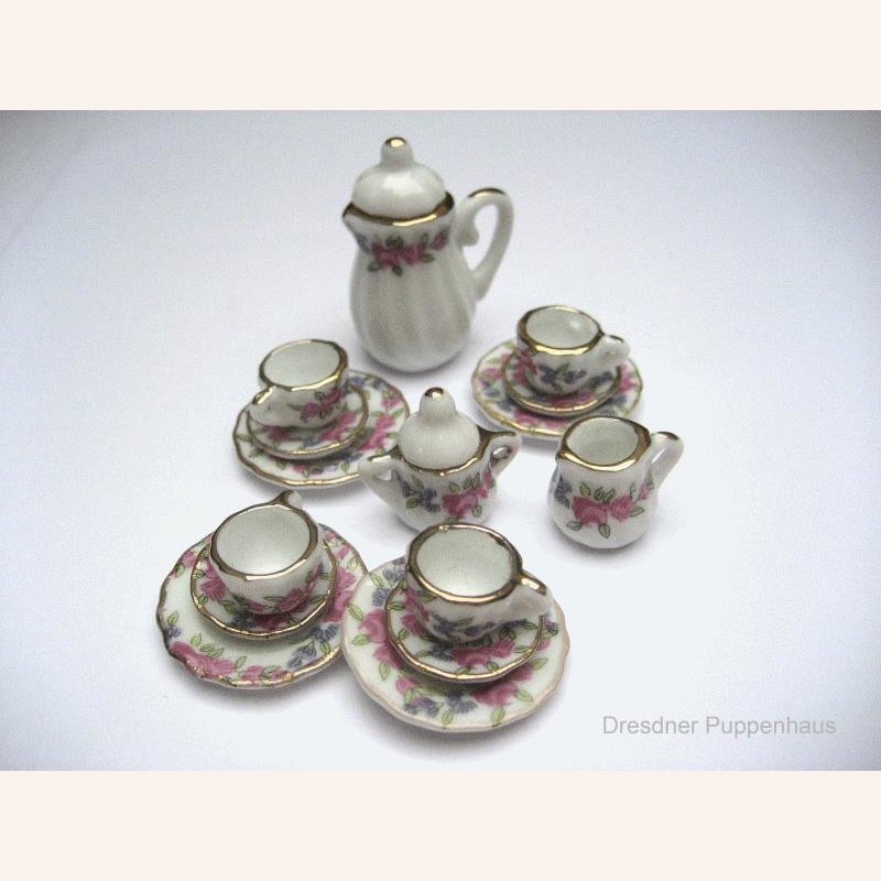 Parfümflaschen Tablett Set Tee Kaffeegeschirr Puppenhaus Miniatur 