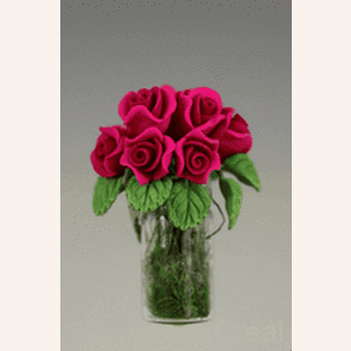 Rosen pink in Vase