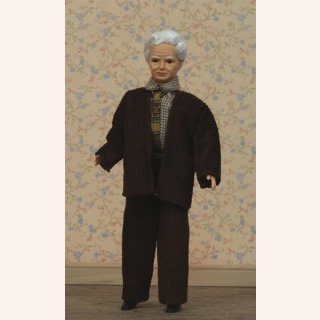 Großvater, Puppe im Cordanzug