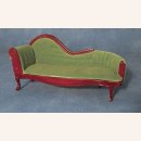 Chaiselongue-Sofa in grün