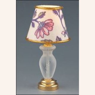 Tischlampe mit Blumenschirm, LED