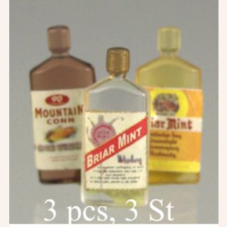 3 verschiedene Rumflaschen