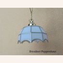 Weiße Hängelampe, Tiffany-Design