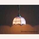 Weiße Hängelampe, Tiffany-Design