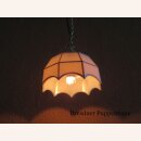 Weiße Hängelampe, Tiffany-Design