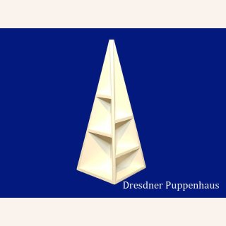kleine weiße Pyramide für Miniaturen