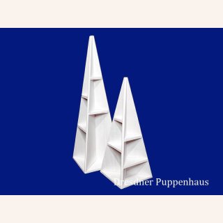 mittlere weiße Pyramide für Miniaturen
