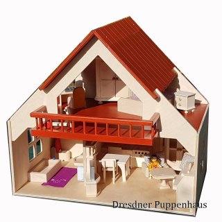 Puppenhaus rotes Dach und Balkon im Dresdner Puppenhaus, 119,50 €