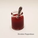 Erdbeerkonfitüre-Glas mit Löffel