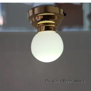 2.8 c Nue! powered Mini LED Decken Lampe 2 1/12 Puppenhaus Batterie-Betrieb 