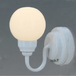 Weiße Kugel-Wandlampe, LED