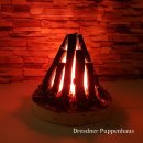 Lagerfeuer mit LED-Batterie