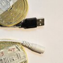 Schmales LED-Band warm-weiß USB-1m