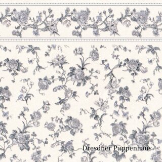 Tapete "Raffina" blaue Blumen