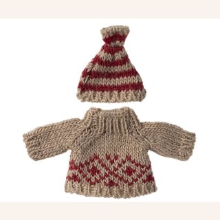 Pullover und Mütze für Mama Maus