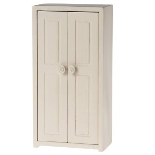 Cremfarbener Kleiderschrank für Maus