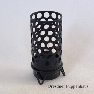 Schwarze Metalltischlampe LED