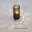 Schwarze Metalltischlampe LED