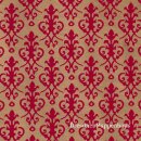 Tapete "Victorian Red auf Gold"