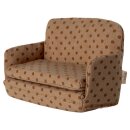 Schlafsofa beige mit Punkten