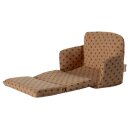 Schlafsofa beige mit Punkten