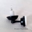 Wandleuchter mit Kerzenlampe schwarz