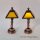 LED Tischlampe Kupfer mit gelben Schirm