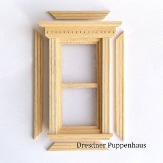 Kolonialfenster naturfarben
