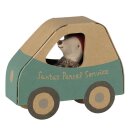 Weihnachtsmaus kleiner Bruder im Auto