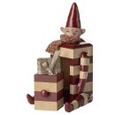 Rot gestreifter Elf mit Schublade